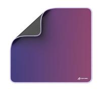 ATTACK SHARK CM03 eSports Gaming Mouse Pad, Large Smooth Rainbow Iridescent Film Mouse Pad, Water Resistant, Non-Slip Rubber Base, Micro-Knit Stitched Edges, 450x400x4mm - Gradient Purple