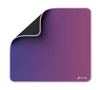 ATTACK SHARK CM03 Pro Gaming Mouse Pad for Esports Speed Waterproof Surface Stitched Edges and Anti-Slip Rubber Base Large Mouse mats Holographic Laminate 17.72” x 15.75” x 0.16” Gradual Purple