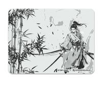 ATTACK SHARK CM05SE Tempered Glass Mouse Pad, 9H Hardness Anti-Scratch, Nano Etched Ultra-Smooth Surface, Non-Slip PU Base, High Accuracy, Fast-Moving, 410×310×5mm for Esports/Office (Darth Vader)