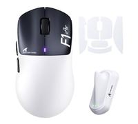 ATTACK SHARK F1 AIR 39g Wireless Gaming Mouse 8K, PAW3955MAX, Black White B | Nordic 54L15 Chip, 60K DPI, Ultra Light 39g, Dual 8K Hz Polling, 100M Clicks, BT/2.4G/Wired Mice for Esports & Pro Gamers