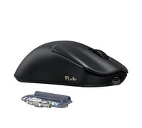 ATTACK SHARK F1 AIR Wireless Gaming Mouse 39g Ultra-Lightweight, PAW3955MAX | 8KHz Polling Rate, 1-60K DPI, 100M Clicks, 720H at 1KHz, 2.4G/BT/USB-C Wired PC Mice, Grey C06ULTRA Coiled Cable, Black