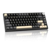 ATTACK SHARK K85 Rapid Trigger Gaming Keyboard, 82 Keys Wired Mechanical Gaming Keyboard, Magnetic Switch Actuation Point Adjustable, Gasket, PBT Keycaps, Knob, Support for DKS/MT/TGL/PC/Mac (Black)