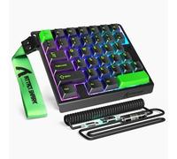 ATTACK SHARK M36 HE One-Handed Magnetic Switch Keyboard, 8000Hz Polling, Hot-Swappable, High-Precision 0.01mm, 36 Keys Wired Keypad with RGB Backlit, C01 Ultra Led Aviator Cable-Green