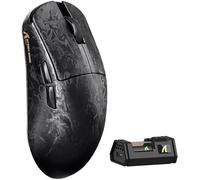 ATTACK SHARK R11 Ultra 8K Carbon Fiber Wireless Gaming Mouse,PAW3950 MAX Sensor,49g Ultra-Lightweight,Nordic 52840 MCU Chip,42000 DPI,Wired/BT/2.4GHz Wirelss Programmable Mouse for PC/Mac(Ink)