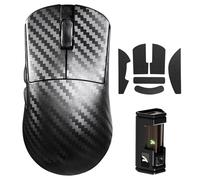 ATTACK SHARK R11 Ultra 8K Carbon Fiber Wireless Gaming Mouse,PAW3950 MAX Sensor,49g Ultra-Lightweight,Nordic 52840 MCU Chip,42000 DPI,Tape,Wired/BT/2.4GHz Wirelss Programmable Mouse for PC/Mac(Wave)