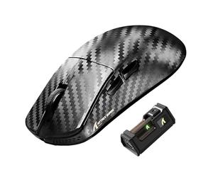 ATTACK SHARK R11 ULTRA Carbon Fiber 8000Hz Wireless Gaming Mouse, 49g SUPERLIGHT, 42000 DPI, 20000 FPS, PAW3950MAX, Nordic 52840 Chip, Ice-Feel Coating, BT/2.4G/Wired Mice, for PC/Mac, Weave Black