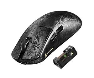 ATTACK SHARK R11 ULTRA Carbon Fiber 8000Hz Wireless Gaming Mouse, 49g SUPERLIGHT, 42000 DPI, 20000 FPS, PAW3950MAX, Nordic 52840 Chip, Ice-Feel Coating, BT/2.4G/Wired Mice, for PC/Mac, Forged Black