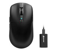 ATTACK SHARK R6 39g Wireless Gaming Mouse,PixArt PAW3950MAX Sensor,Black A | SUPERLIGHT,8000Hz Polling rate, Nordic 52840 MCU, BT/2.4G Wireless/Wired, Adjustable DPI up to 42000,100M Clicks, Xbox/PC/Mac