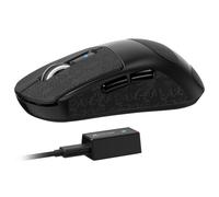 ATTACK SHARK R6 Wireless 8KHz Gaming Mouse, SUPERLIGHT 39g, Nordic 52840 MCU, PixArt PAW3950MAX Gaming Sensor, BT/2.4G /Wired, 42000 DPI, Optical Microswitches (100M Clicks), PC/Mac (Black+Tape)
