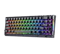ATTACK SHARK R68 HE 8000Hz Carbon Fiber Rapid Trigger Gaming Keyboard, 0.005mm RT Accuracy 60% RGB Hall Effect Wired Magnetic Keyboard, CNC Aluminum, Snap Tap, Adjustable Actuation, Black