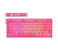 ATTACK SHARK R82 HE 8000Hz Rapid Trigger Keyboard, 0.005mm RT Accuracy 75% Wired Gaming Keyboard with Magnetic Switch, Snap Tap, Adjustable Actuation, 0.08ms Latency, RGB Lighting for PC/Mac, Pink