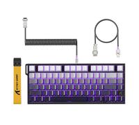 ATTACK SHARK R82 HE Wired 75% Gaming Keyboard, Magnetic Switch, 8000Hz Polling Rate, Ultra-Precision 0.005mm RT Tech, RGB Backlit, Top-5 Sound-Dampening Layers, with C01ULTRA LED Cable (Moonlit night)