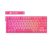 ATTACK SHARK R82HE Rapid Trigger Wired Mechanical Gaming Keyboard TKL NKRO RGB with 8K Polling,0.005mm Accuracy,256K Scan Rate,5 Layer Sound Damped,Hall Effect Magnetic Switch for PC Mac(Rose Contour)