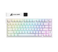 ATTACK SHARK R82HE RT Wired RGB 8K Mechanical Gaming Keyboard-White Contour