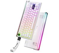 ATTACK SHARK R85 HE Rapid Trigger Keyboard Magnetic Switch with Custom Lightbox, 75% Wired Mechanical Keyboard, 8KHz Polling Rate, 0.005mm RT Accuracy, Support RT/Snap Tap/DKS/MT/TGL (Starlight White)