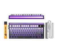 ATTACK SHARK R85 HE Wired 75% Gaming Keyboard with C01ULTRA LED Cable, Magnetic Switch, 5 Layers, Multifunctional software, RGB light box, Knob, 8000Hz, 0.005mm RT Tech (Moonlit Night)