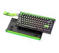 ATTACK SHARK R85HE Wired 75% RT Mechanical RGB Gaming Keyboard-Black Green
