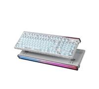 ATTACK SHARK R98 HE 8000Hz Wired Hall Effect Gaming Keyboard,0.005mm Rapid Trigger,98% Layout,Adjustable Actuation,Hot-Swappable Magnetic Switches,Web Driver,RGB Lightbox,Carbon Fiber Keycaps,White
