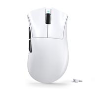 ATTACK SHARK V3 Wireless Gaming Mouse, 65g Ultra Lightweight, 25K DPI PAW3311 Optical Sensor, 1K Polling, Mechanical Switch, 2.4G/BT/USB Wired Esports Gamer Ergonomic From Mice, PC/Mac/Win/PS - White