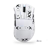 ATTACK SHARK V3 Wireless Gaming Mouse with Tape, 65g Ultra-Light, 25K DPI PAW3311 Optical Sensor, 1K Polling, Mechanical Switch, 2.4G/BT/USB Wired Esport Gamer Ergonomic From Mice, PC/Mac/PS - White
