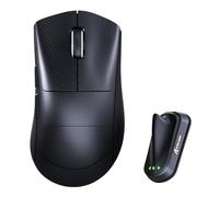 ATTACK SHARK V8 8000Hz Wireless Gaming Mouse, Nordic 54L15 Chip, PAW3950MAX, 59g Lightweight, 42000 DPI, 20000 FPS, Right-Handed Ergonomic, BT/2.4G/Wired Mice, Ice-Feel Coating, PC/Win, Black