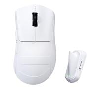 ATTACK SHARK V8 8000Hz Wireless Gaming Mouse, Nordic 54L15 Chip, PAW3950MAX, 59g Lightweight, 42000 DPI, 20000 FPS, Right-Handed Ergonomic, BT/2.4G/Wired Mice, Ice-Feel Coating, PC/Win, White