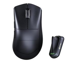ATTACK SHARK V8 8000Hz Wireless Gaming Mouse, Nordic 54L15 Chip, PAW3950MAX, 59g Lightweight, 42000 DPI, 20000 FPS, Right-Handed Ergonomic, BT/2.4G/Wired Mice, Ice-Feel Coating, PC/Win, Black