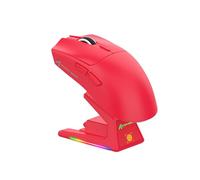 ATTACK SHARK X1 Gaming Mouse with Touchpad RGB Charging Dock, PixArt PAW3395PRO Gaming Sensor, BT/2.4G Wireless/Wired Gaming Mouse, 40000 DPI, 53g Superlight Gamer Mice for Win11/Xbox/PS/Mac (Red)