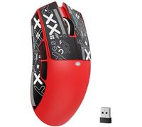 ATTACK SHARK X11SE Wireless Gaming Mouse, 63g Superlight With PixArt PAW3311 Sensor, 22000 DPI, Tri-Mode BT/2.4Ghz/Wired, 1000Hz Polling rate, 300mAh Battery, Dual Driver, for PC/Xbox/PS/Mac (Red)