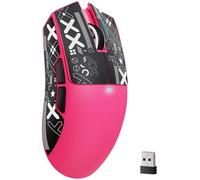ATTACK SHARK X11SE Wireless Gaming Mouse, 63g Superlight With PixArt PAW3311 Sensor, 22000 DPI, Tri-Mode BT/2.4Ghz/Wired, 1000Hz Polling rate, 300mAh Battery, Dual Driver, for PC/PS/Mac (Berry Red)