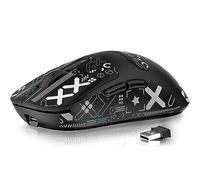 ATTACK SHARK X3 49g Superlight Mouse with Ribbon, PixArt PAW3395 Gaming Sensor, BT/2.4G Wireless/Wired Gaming Mouse, 6 DPI Adjustable 26000, 200 Hrs Battery, Office Mouse for Win11/Xbox/PS/Mac (Black)