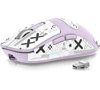 ATTACK SHARK X3 Wireless Gaming Mouse, 49g Bluetooth/2.4G/USB-C Ergonomic Computer Mouse, PAW3395 26K DPI Sensor, 200h Battery Life, Programmable Buttons, Gaming Accessories for PC/Laptop/Mac