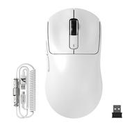 ATTACK SHARK X3MAX 49g SUPERLIGHT Mouse, PixArt PAW3950 Gaming Sensor, BT/2.4G Wireless/Wired Gaming Mouse, 6 Adjustable DPI Up to 420000, 100M Clicks Microswitches, for PC/Xbox/PS/Mac, White