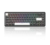 ATTACK SHARK X65 HE Magnetic Switch Rapid Trigger Keyboard, 65% Wired Gaming Keyboard with 8000 Hz Polling Rate, 0.01mm RT Accuracy Adjustable Actuation, PBT Keycaps, QMK Driver, RGB.(Black)