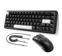Attack Shark X65 HE Wired Magnetic Switch Keyboard & R1 Mouse, Fast Shooting Gaming Keyboard, 8KHz Polling Frequency, Adjustable Drive, Super Light BT/2.4G Mouse