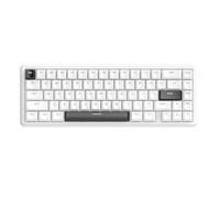 ATTACK SHARK X65 HE Wired Rapid Trigger Magnetic Switch 65% Mechanical Gaming Keyboard, Hall Effect Top Mounted RGB Hot Swap,Adjustable Actuation,8KHZ Polling Rate,PBT Keycaps for Win/Mac(White)