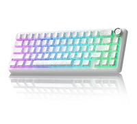 ATTACK SHARK X65PRO HE Rapid Trigger Wireless Gaming Keyboard, 0.01mm RT Accuracy 8KHz Polling Rate Wired Keyboard with Magnetic Switch, Tri-Mode, Adjustable Actuation, RGB Lighting for PC/Mac/Gamer