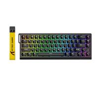 ATTACK SHARK X68 HE 8000Hz Rapid Trigger Keyboard, 0.01mm RT Accuracy Wired Gaming Keyboard with Magnetic Switch, Adjustable Actuation, Rapid Trigger, Snap Tap, RGB Lighting for PC/Mac, Black