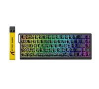 ATTACK SHARK X68 HE 8000Hz Rapid Trigger Keyboard, 0.01mm RT Accuracy Wired Gaming Keyboard with Magnetic Switch, Adjustable Actuation, Rapid Trigger, Snap Tap, RGB Lighting for PC/Mac, Black Contours