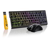Attack Shark X68 HE Gaming Keyboard & R1 Mouse Combo,8KHz Magnetic Switch Keyboard, 16.8M RGB, Custom Actuation, 55g Ultra-Light Mouse with 18,000 DPI & Tri-Mode Connectivity for Esport Gamer-Black