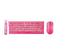 ATTACK SHARK X68 HE Wired Magnetic Keyboard with X3 Wireless Gaming Mouse Combos, 8KHz Rapid Trigger Keyboard, 0.01mm RT Accuracy, 49g SUPERLIGHT Mouse, PAW3395, 26000 DPI - Pink Contours