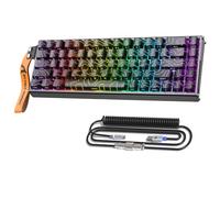 ATTACK SHARK X68MAX HE 60% Wired Magnetic Switch Keyboard,Full Aluminum CNC,0.005mm RT Accuracy,8KHz Rapid Trigger Mechanical Gaming Keyboard,Adjustable Actuation,RGB Coiled Cable for FPS Games,Black