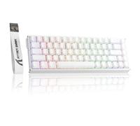 ATTACK SHARK X68MAX HE Wired Rapid Trigger Mechanical Creamy TKL RGB Gaming Keyboard with Full Aluminum CNC,8K Polling,0.005mm Accuracy,Hall Effect Magnetic Switch,NKRO,Driver for PC(White Contour)