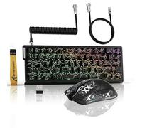 ATTACK SHARK X68PROHE Keyboard+X11 Mouse Wireless Gaming Set &C01PRO Coiled
