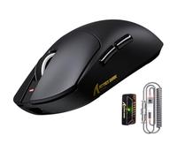 ATTACK SHARK X8 Ultra 8KHz Wireless Gaming Mouse, 55g Superlight, Nordic52840 MCU, PAW3950MAX Sensor, 42KDPI, BT/2.4Ghz/Wired, Cool Nano-Coating, large hand, 500mAh, SW & Web Driver, for PC/Mac(Black)