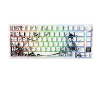 ATTACK SHARK X820 Ultra Wireless Mechanical Keyboard with TFT Smart Display & Knob, 75% Hot Swappable Gaming Keyboard, BT/2.4G/Wired, RGB South Facing LED, PBT Keycaps (Dark Warrior - Gift Switch)