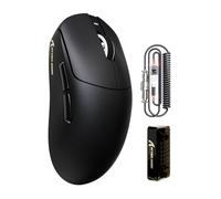 ATTACK SHARK X8PRO 55g Ultralight Wireless Gaming Mouse with Coiled Cable for Medium/Large Hands, 8K Polling Rate,Tri-mode 2.4G/Wired/BT, 500mAH, 40000DPI, Web Driver, PAW3395 Optical Sensor-Black