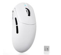 ATTACK SHARK X8SE Wireless Gaming Mouse, 55g Lightweight Mice, PAW3311 Sensor, BK52820 Chip, 25,000 DPI, BT/2.4G/USB-C, 80 Million Clicks, 500mAh Battery, Web Driver for for PC/Mac-White