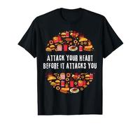 Attack Your Heart Before It Attacks You Healthy Funny Value Graphic T-Shirt