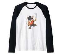 Attacking Viking Raglan Baseball Tee